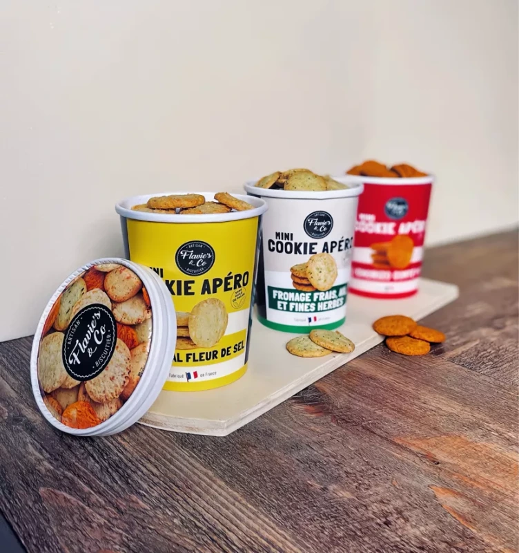 APERO slané sušienky - Čerstvý syr, cesnak a jemné bylinky 100g 2