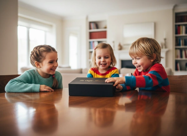 Darčeková krabica - Degustačný set pre deti s mrazom sušeným ovocím a plyšovým medvedíkom 1