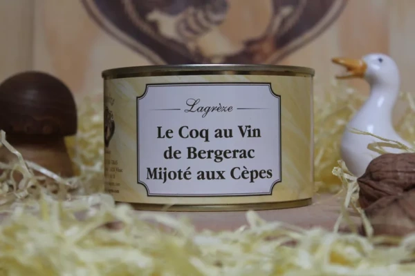 Pomaly varený kohút na víne s hubami - Le Coq au Vin Mijoté aux Cèpes 400g 1