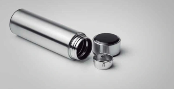 Čierna termoska s LED teplomerom a čajovým sitkom 450ml 4