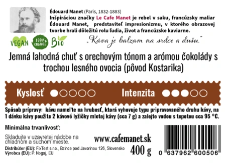 Cenovo zvýhodnené balenie kávy KOSTARIKA La Pastora Tarrazu - 4000g (10x 400g) ZĽAVA -5% 2