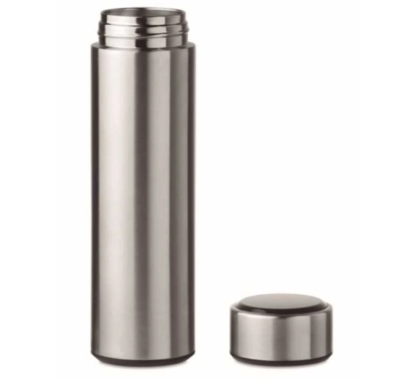 Čierna termoska s LED teplomerom a čajovým sitkom 450ml 3