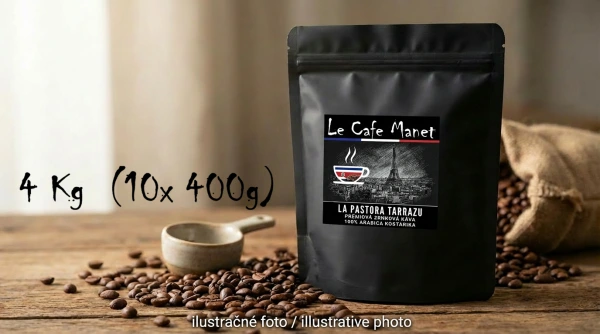 Cenovo zvýhodnené balenie kávy KOSTARIKA La Pastora Tarrazu - 4000g (10x 400g) ZĽAVA -5%