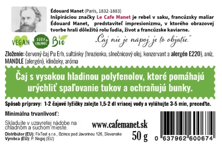 Čaj PU ERH OCHUTENÝ - sypaný 2