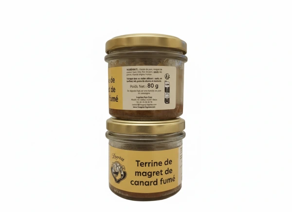 Bravčovo-kačacia terina vo vidieckom štýle s hľuzovkou - La Terrine Campagnard 80g