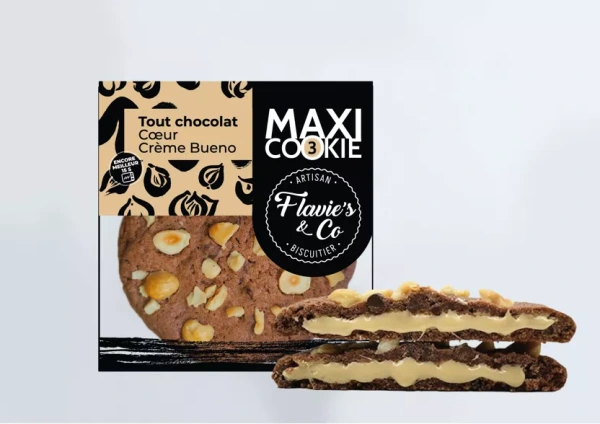 Francúzska Maxi kakaová sušienka plnená plnkou Bueno Cream 90g