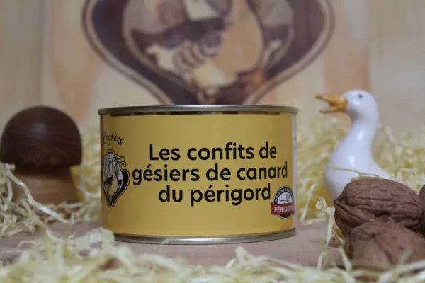 Francúzska delikatesa konfitované kačacie žalúdky - Les Gésiers de Canard Confits 380g