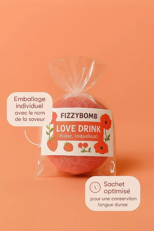 Nealkoholická kokteilová bomba s citrónom a pomarančovým kvetom 39g 1