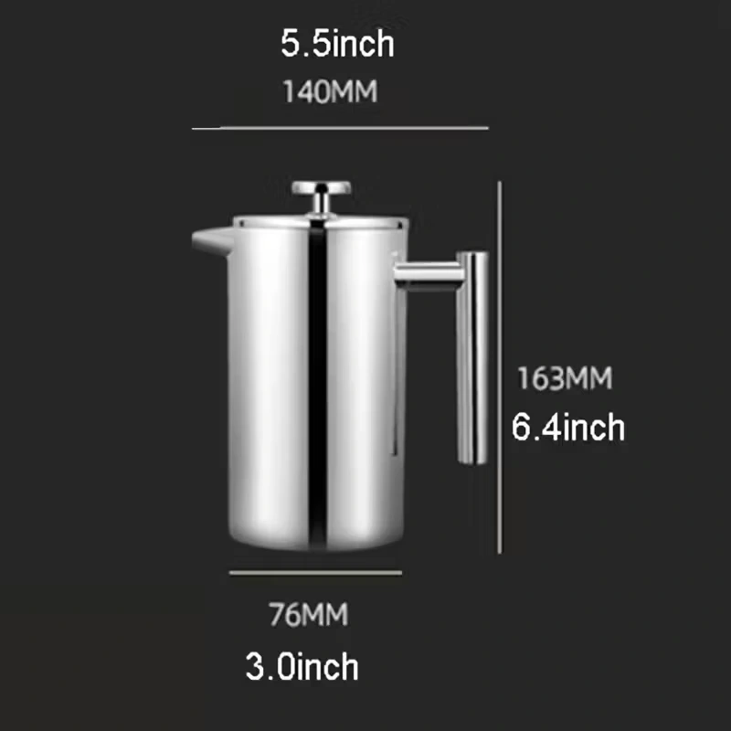 Nerezová French Press kanvica 3