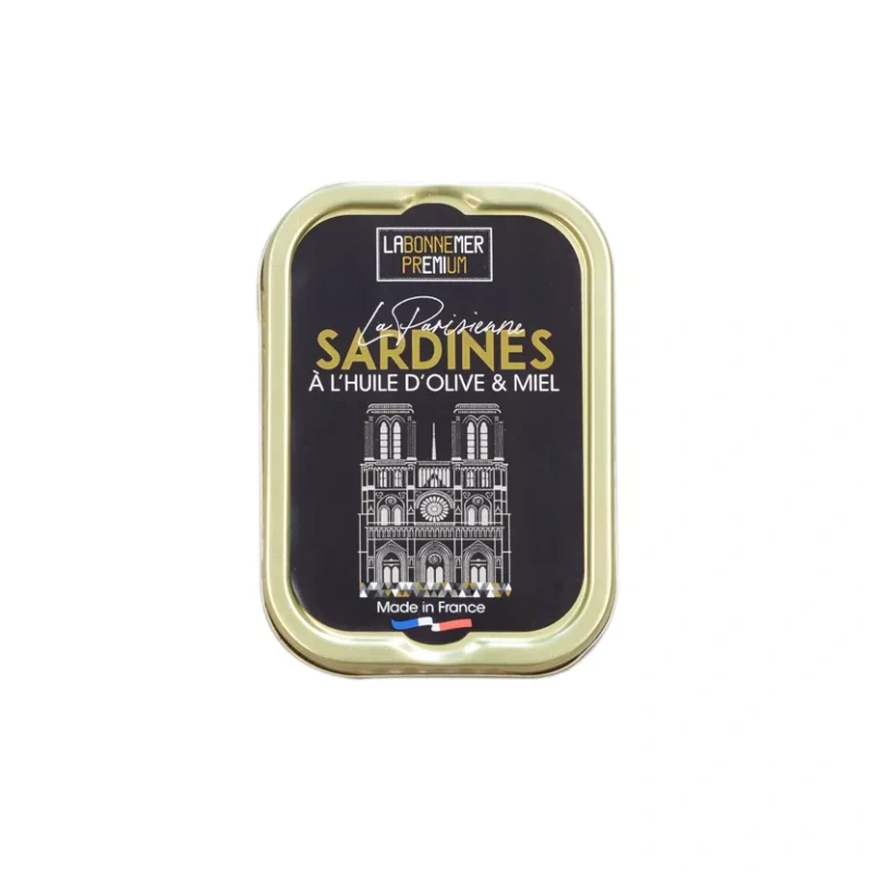Sardinky v olivovom oleji a mede La Parisienne 115g 1
