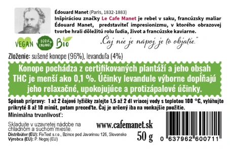 Čaj CANABIS S LEVADUĽOU - sypaný 2