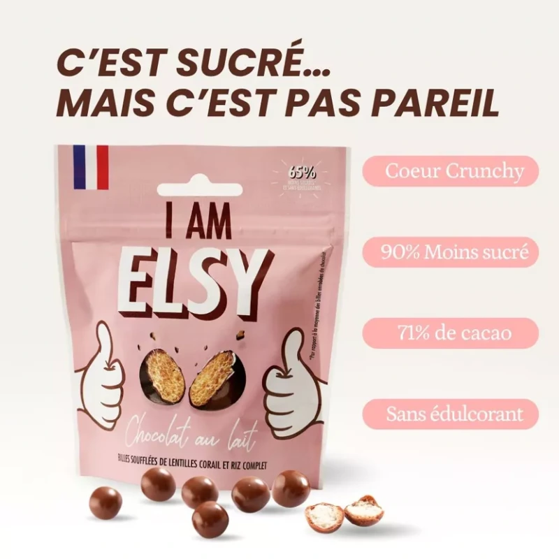 Guličky z mliečnej čokolády 50g (65% menej cukru) 1