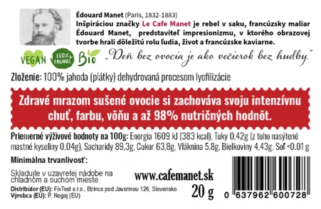 Darčeková krabica - Degustačný set káv, čajov a mrazom sušeného ovocia 12